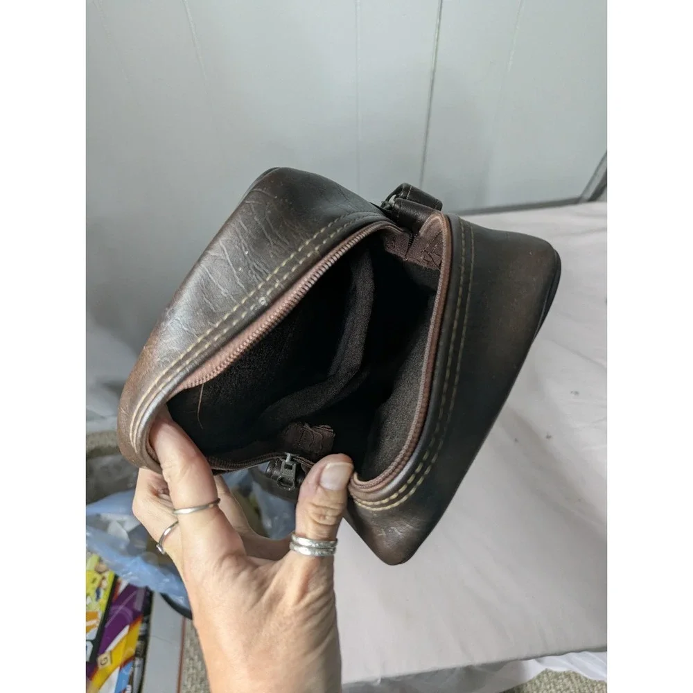 Vintage Camera carry crossbody shoulder bag satchel man men unisex brown tote
